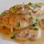 Piccata with Cream & Mushroom