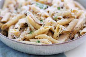 Chicken mushroom penne