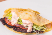 Cheese Burger Crepe