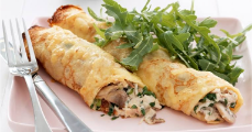 Chicken Mushroom Crepe