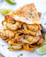 Quesadillas! Garlic butter Shrimp