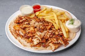 Arabic chicken shawarma dish