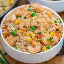 Vegetable Fried Rice With Shrimp