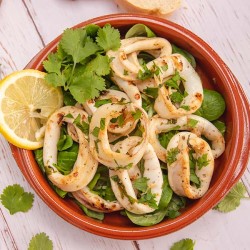 Calamari With Lemon Sauce