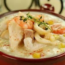 Fillet seafood soup