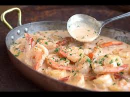 Tajine shrimp with white sauce