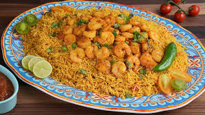 Rice with shrimp