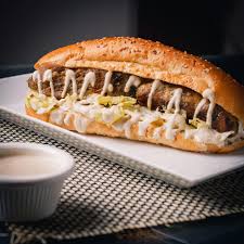 Fish croquette sandwich