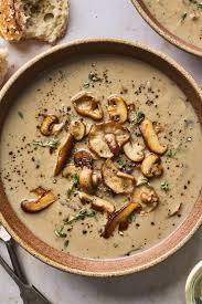 Mushroom soup with cream