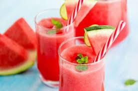 Mint watermelon juice