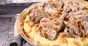 Mansaf with lamp meat