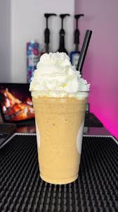 Hazelnut ice blended coffee
