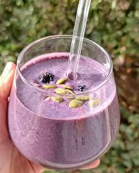 Blackberry ice blended  drink