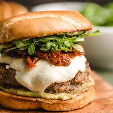 Burger Mozzarella Beef Bun