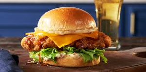 Sandwich Fried Chicken With Cheese