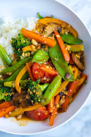 Sauteed Vegetables With Garlic & Ginger