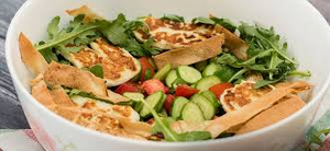 Rokka With Haloumi Cheese