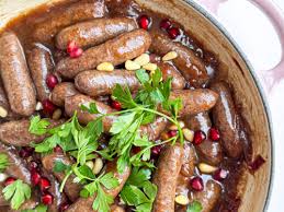 naqaneq with pomegranate sauce