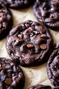 Dark Chocolate Chip Cookies