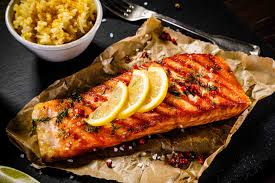 Grilled Salmon Steak