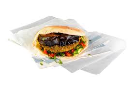Falafel With Eggplant Sandwich