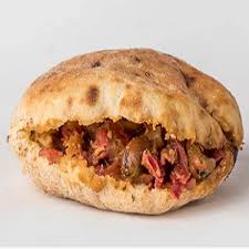 Beans With Pasterma Sandwich