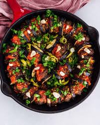 Turkish Eggplant Pan Kebab