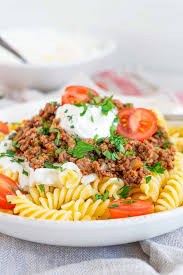 Turkish Makarna Minced Meat