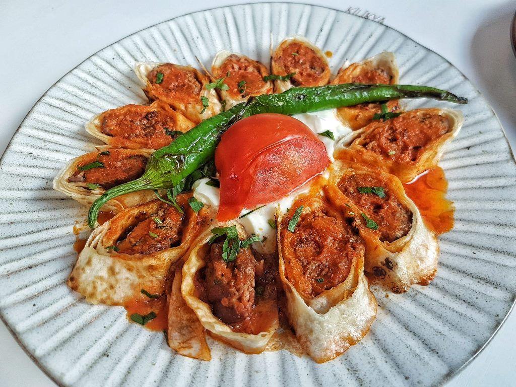 Turkish Beyti Kebab With Yogurt