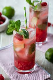 Raspberry mojito