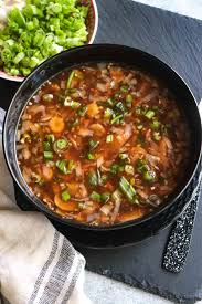 Hot sour vegetable soup