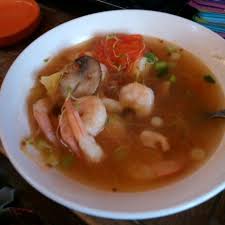 Hot sour seafood soup