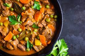 Тажин с горошком и мясом