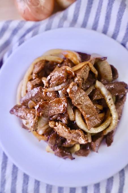 Sautéed Beef on Iron Plate