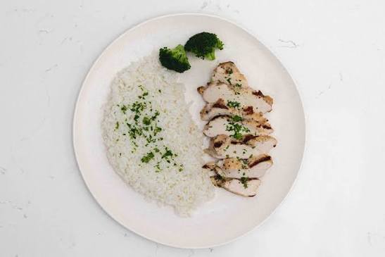 White Rice + Chicken Grill Meal