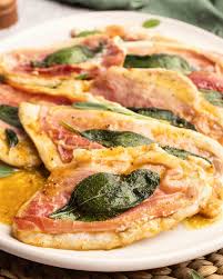 Saltimbocca with Arugula, Cherry Tomatoes, Mozzarella