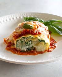 Ricotta & Spinach Pasta Rolls