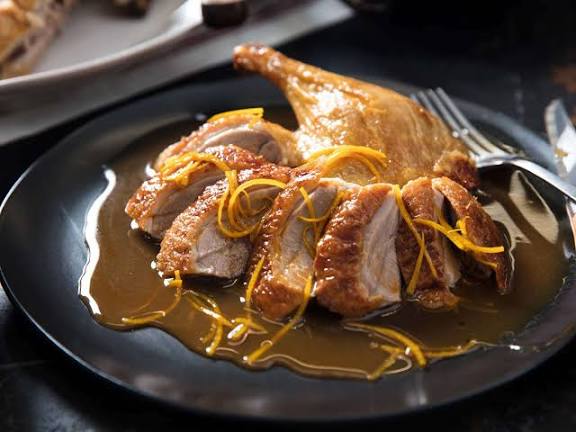1/2 Duck With Nuts, Orange