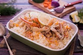 Фатта с морепродуктами