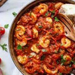 Seafood tajine red sauce