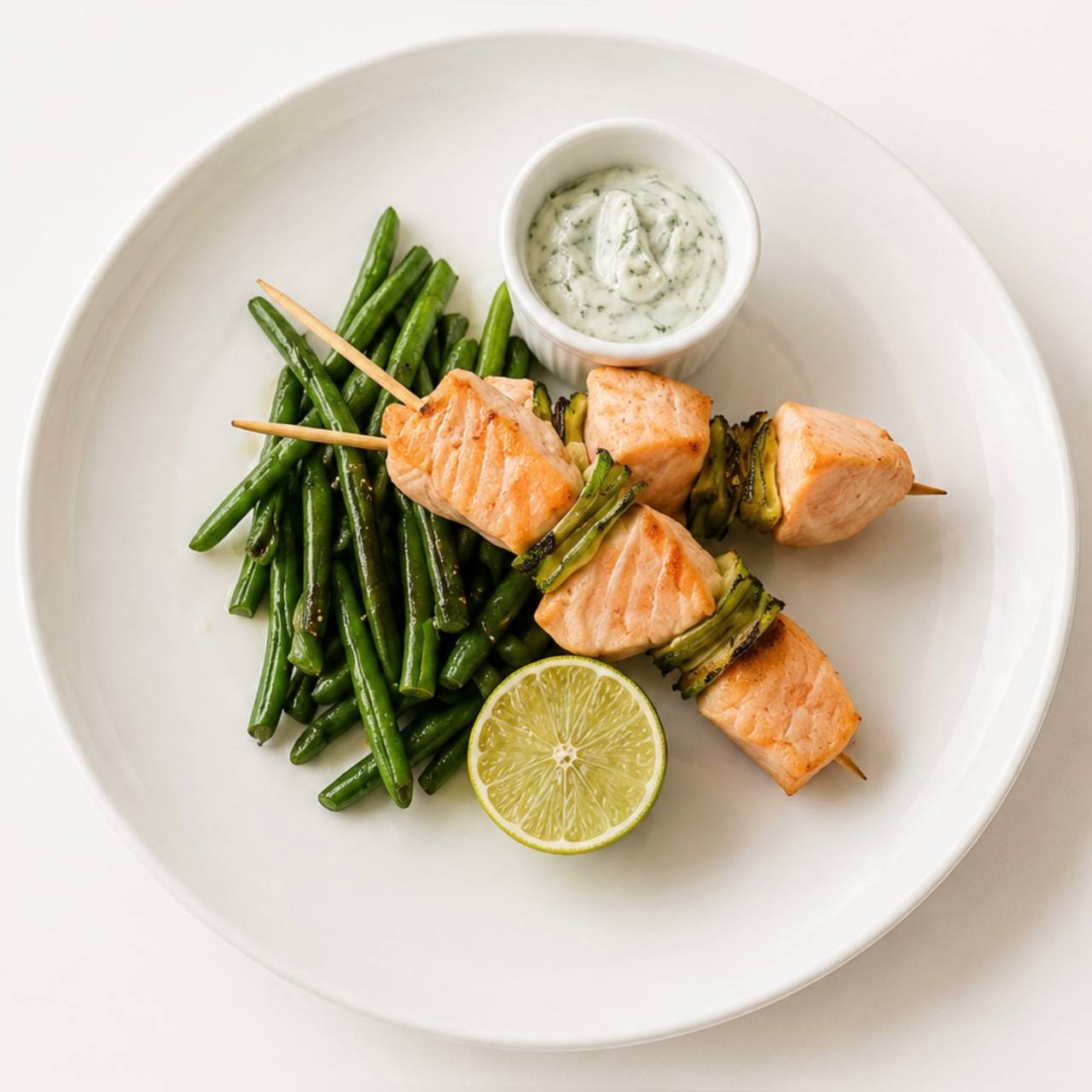 Salmon skewers