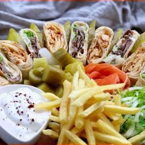 وجبة شاورما ميكس عربي