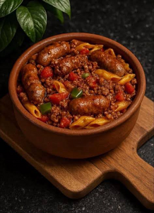 Pasta Casserole with Sausages