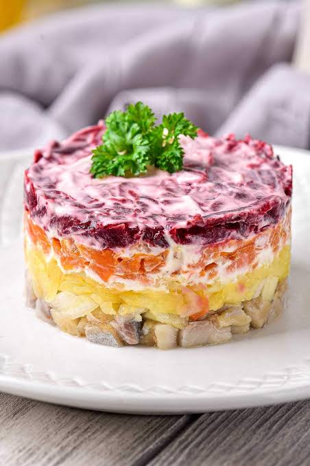 Herring under fur coat