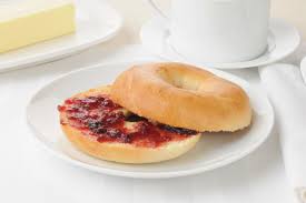 Bagel butter and jam